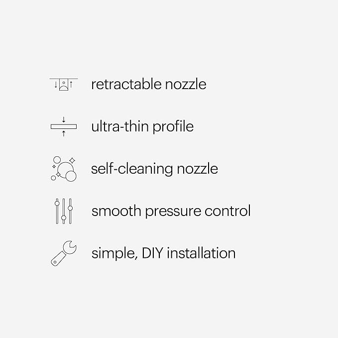 Brondell Bidet - Thinline SimpleSpa SS-150 Fresh Water Spray Non-Electric Bidet Toilet Attachment in White with Self Cleaning Nozzle and SafeCore Internal Valve