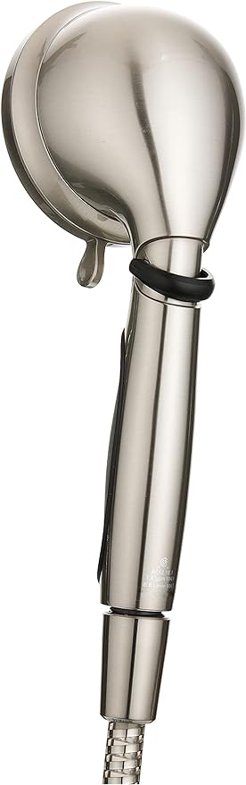 ETL Oxygenics 92489 Fury RV Handheld Shower - Brushed Nickel, 72 inch Hose length | 5 spray settings, flow control lever adjusts pressure, rubber finger grips prevent slipping