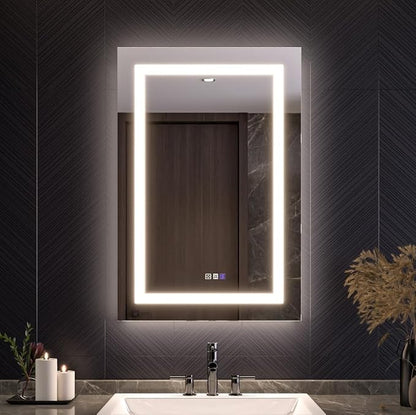 24x36 Medicine Cabinet with Lights & Magnifier & Mirrors, GFCI Outlet, Soft-closed Hinges, Front&Backlit, Anti-Fog, Dimmable&Tunable, Sensor Lights, Recessed/Surface, Adjustable Shelves, Left-handed