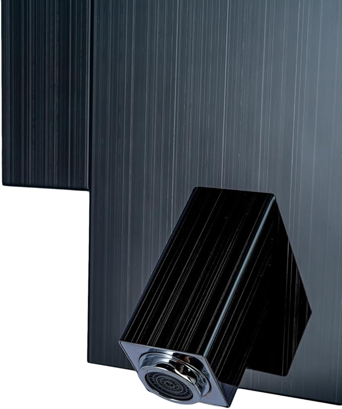 Blue Ocean 48 inch SPS824A Stainless Steel Shower Panel Tower with Rainfall Shower Head and Spout (Matte Black)