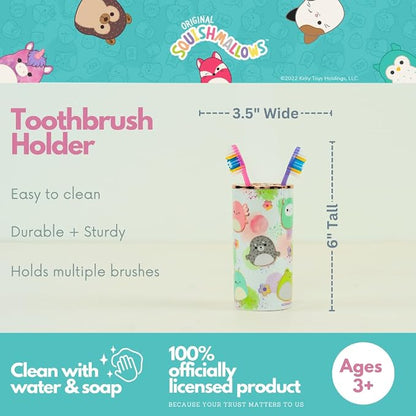 Squishmallows Kids Toothbrush Holder - Pencil/Pens Tumbler, (Officially Licensed Product) by Franco
