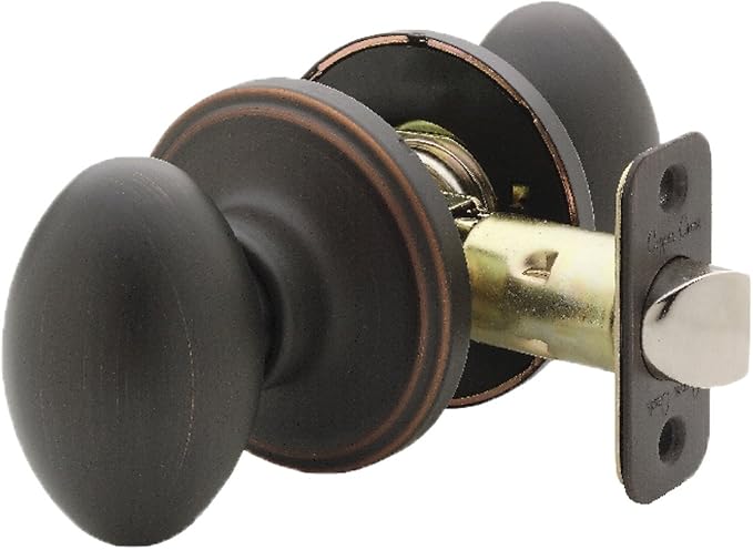 Copper Creek EK2020TB Egg Door Knob, Passage Function, 1 Pack, in Tuscan Bronze