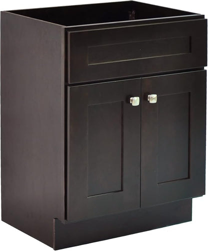 Design House Brookings Bathroom Vanity, 30", Espresso | Adjustable Hinges, Freestanding, Contemporary/Modern, Wood, Bath, 586982