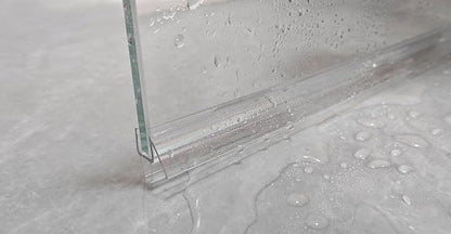 Shower Door Bottom Seal Strip 36 inch Frameless Shower Sweep for 1/2" (12mm) Thick Glass Ultra Clear Polycarbonate - Single Pack