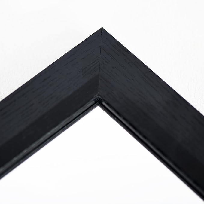 Small Rustic Black Bathroom Mirror, 11.8x15.8 Inch Wooden Frame Rectangle Wall Mirror, Hanging Horizontally or Vertically, Suitable for Living Room Bathroom Bedroom Entryway