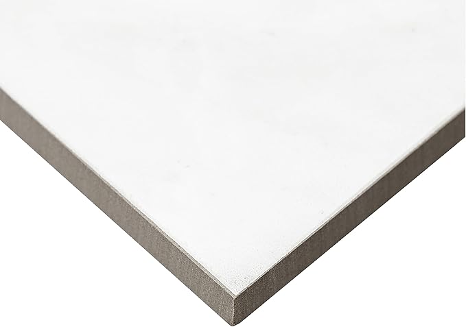 Daltile Perpetuo 24" X 24" Porcelain Marble Look Floor Tile in Matte Brilliant White (4 pieces per carton) (15.20 sqft per carton)