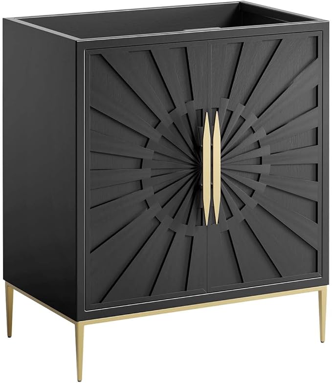 Modway Awaken Bathroom Vanity Cabinet, 30", Black