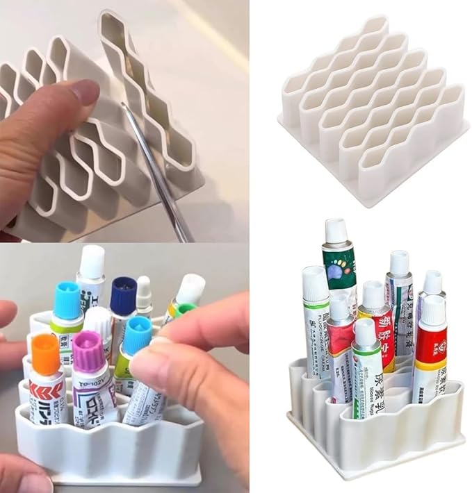 2 Pack Ointment Tubes Organizer Medicine Organizer Stand Eye Cream Storage Display Case for Eye Gel Tubes Under Eye Treatment Lip Gloss Tube Lip Repair Ointment First Aid Skin Ointments