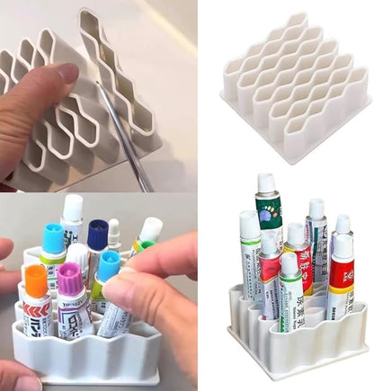 2 Pack Ointment Tubes Organizer Medicine Organizer Stand Eye Cream Storage Display Case for Eye Gel Tubes Under Eye Treatment Lip Gloss Tube Lip Repair Ointment First Aid Skin Ointments