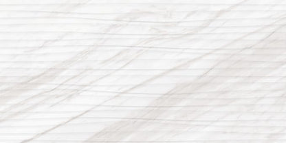 Daltile Perpetuo 12" x 24" Marble Look Ceramic Wave Wall Tile in Satin Timeless White for Kitchen Backsplashes, Living Room or Bathroom Walls (8 PC Per Carton) (15.52 SQFT Per Carton)
