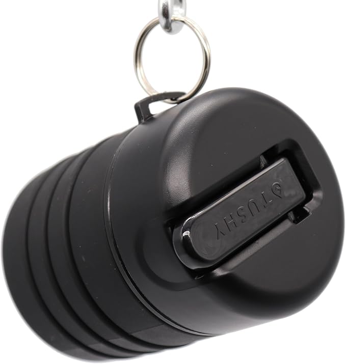 TUSHY Travel Bidet: Collapsible & Expandable for Discreet Portability | Refreshing Clean for Camping, Outdoors & Travel (Peri Bottle for Postpartum Care, Helps with Hemorrhoid Relief), Got2Go Onyx