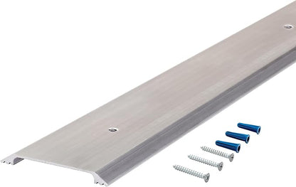 M-D Building Products 11072 2-1/2 in. x 1/4 in. x 36 in. Silver Aluminum Flat Profile Threshold for Interior Doorways