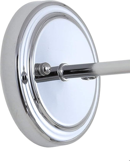 JONATHAN Y 7.8" Chrome 1-Light Industrial Farmhouse Metal Vanity Light Wall Sconce, Metal Shade for Bathroom Mirror, Kitchen, Entryway, LED Bulb Included JYL7423A