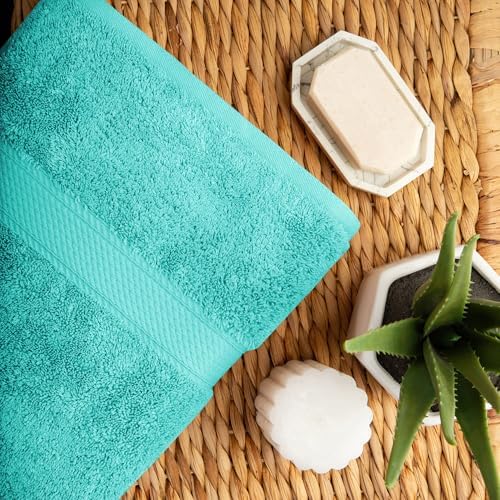 SUPERIOR Egyptian Cotton Ultra Plush & Absorbent, 10 Piece Set, Turquoise