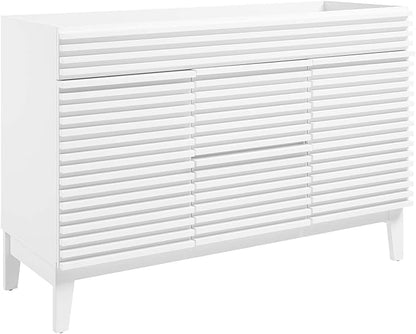 Modway Render 48" Double Sink Compatible (Not Included) Bathroom Vanity Cabinet in White