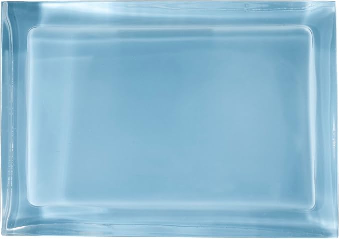 Izod - Soap Dish, Sleek Resin Countertop Accessories, Dorm Room Essentials, Modern Home Decor (Marina Collection, Blue)