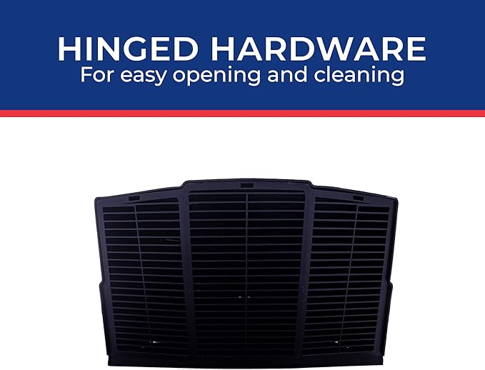 MAXXAIR FANMATE 00-955002 Fan/Vent Cover with EZ Clip Hardware, Constant Airflow, Super Tough, Black