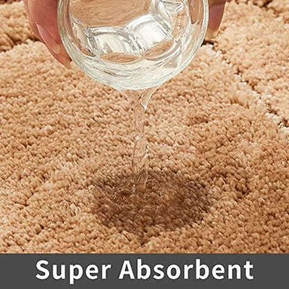 COSY HOMEER Non-Slip Bath Mat Extra Thick Absorbent Plush Washable