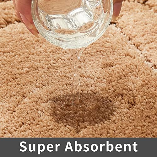 COSY HOMEER Non-Slip Bath Mats Extra Thick Absorbent Plush Washable