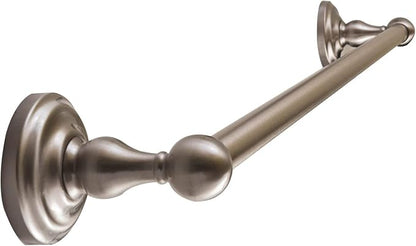 SENTO ROBIKI Nickel Bathroom Accessories Set, Bath Hardware, Includes Robe Hook, Toilet Paper Holder, Towel Ring, 18” & 24” Towel Bar, Duty Metal Bath Hardware Set Wall Mounted (5-Piece, Satin Nickel)