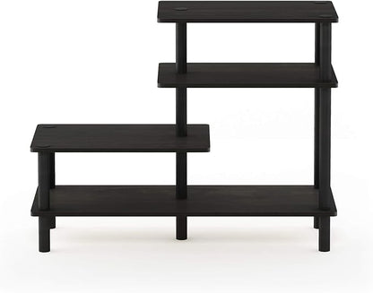 Furinno Ladder Bookcase Display Shelf, 5-Tier, Espresso