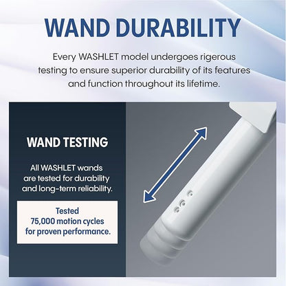 TOTO® WASHLET® S7 Electronic Bidet Toilet Seat with EWATER+® Bowl and Wand Cleaning, Contemporary Lid, Elongated, Sedona Beige - SW4726#12