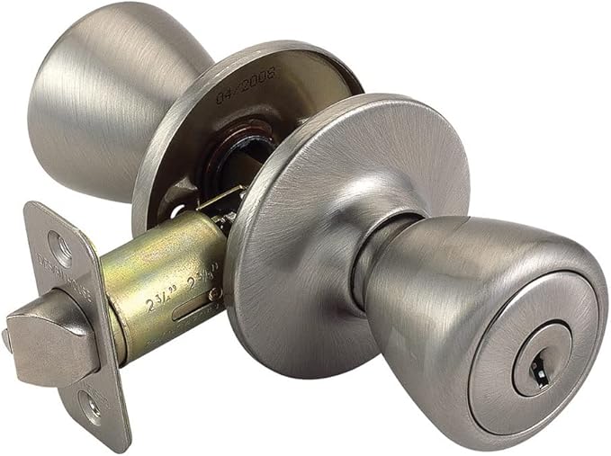 Design House 781922 Tulip Keyed Entry Door Knob Satin Nickel