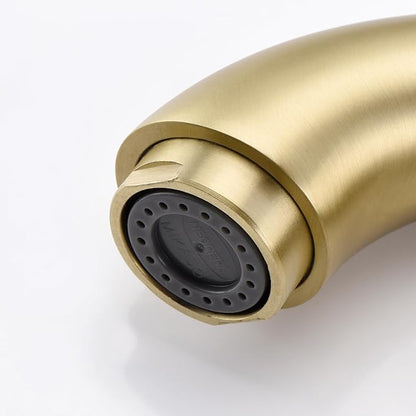 sumerain 8 Inch Widespread Bathroom Faucet 3 Hole 2 Handle Bath Faucet Brushed Gold