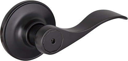 Design House 778902 Springdale Privacy Bed and Bath Door Lever Matte Black