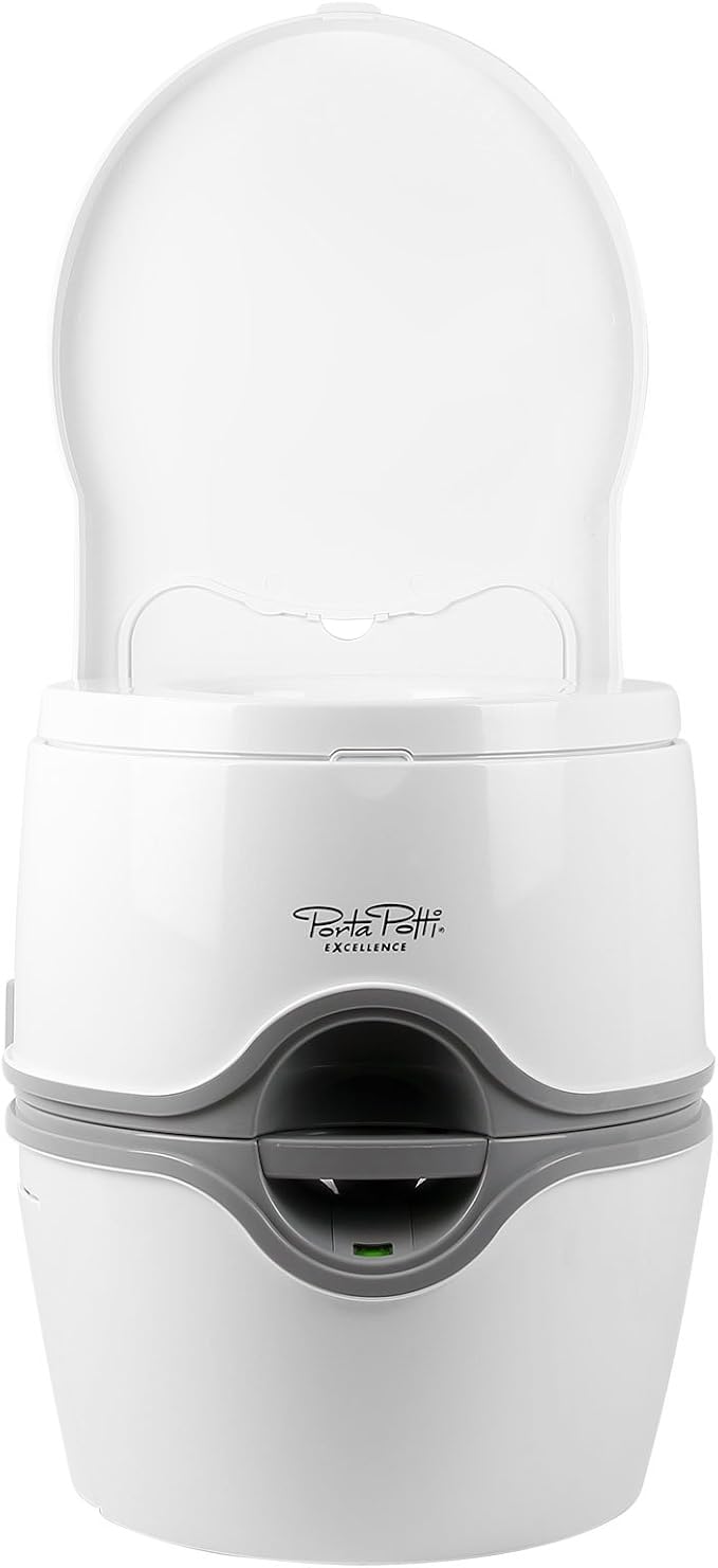 Thetford 92305 Porta Potti 565P Excellence Portable Toilet (Manual), 448 x 388 x 450 mm, White