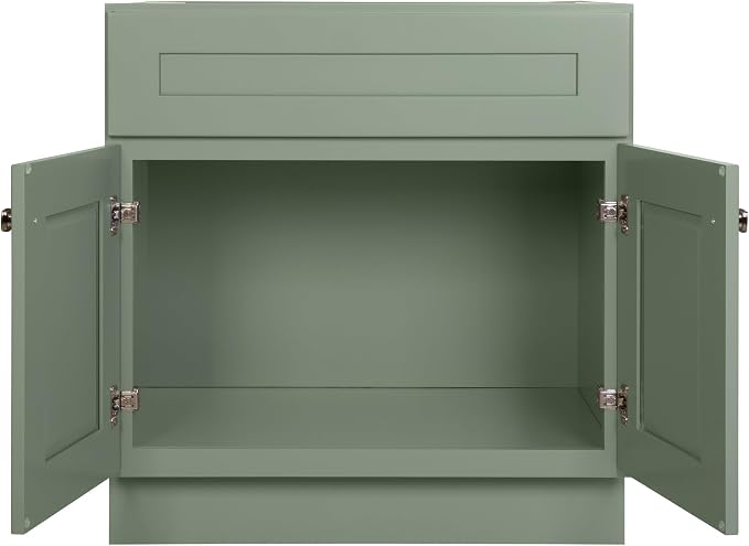 Design House Brookings Bathroom Vanity, 30", Evergreen Fog | Adjustable Hinges, Freestanding, Contemporary/Modern, Wood, Bath, 215459