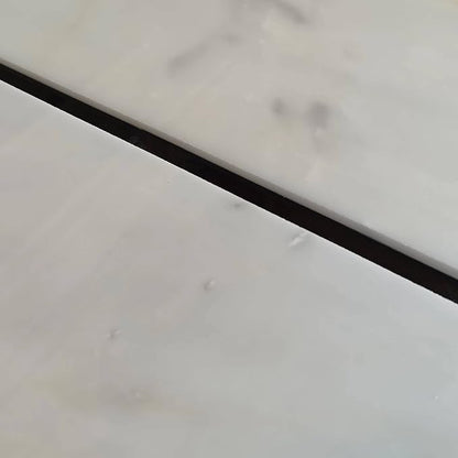 15 Pcs Black Marble Tile Edge Trim, 12 Inch Marble Pencil Liner Both Side Polished for Bathroom, Backsplash, Kitchen, Tile Shower, Natural Marble Material