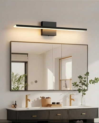 Modern LED Bathroom Light Fixtures,24inch (24.02'') 24W,2300 Lumen Dimmable Bathroom Vanity Lights Over Mirror,5CCT Black Vanity Lights for Bathroom Powder Room Washroom Restroom, ETL Certified