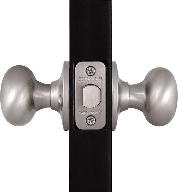 Design House 753301 Cambridge 2-Way Adjustable Passage Door Knob, Satin Nickel