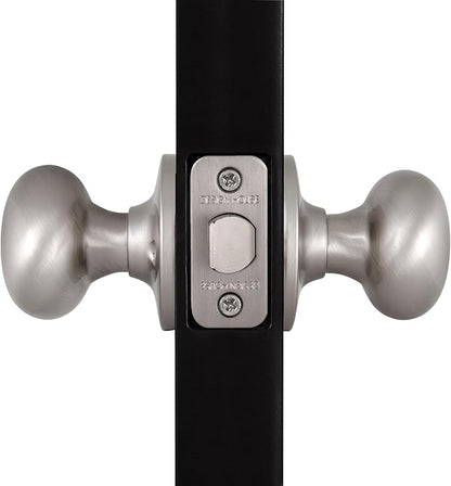 Design House 753301 Cambridge 2-Way Adjustable Passage Door Knob, Satin Nickel