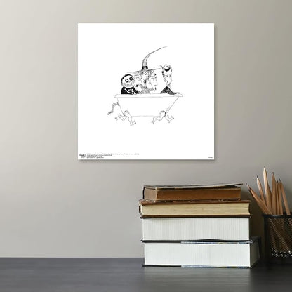 Trends International Gallery Pops Disney Tim Burton's The Nightmare Before Christmas - Bathtub Wall Art Wall Poster, 12" x 12", Unframed Version