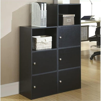 Convenience Concepts Xtra-Storage 3 Door Cabinet in Black Wood Finish