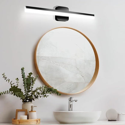 Yarra-Decor 24 in LED Bathroom Vanity Light Bar,Vanity Lighting Fixtures for Mirror Lighting,Indoor Daylight White Wall Light 6000K -Black