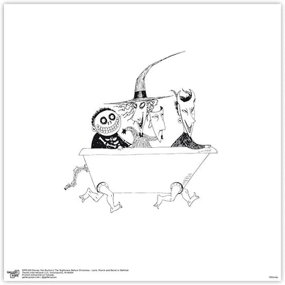 Trends International Gallery Pops Disney Tim Burton's The Nightmare Before Christmas - Bathtub Wall Art Wall Poster, 12" x 12", Unframed Version