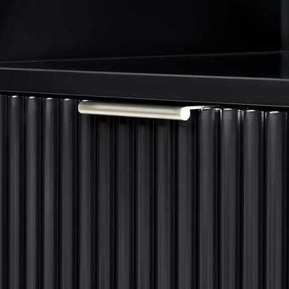 ARIEL Milan Bathroom Storage Cabinet 65”H x 20”W x 16”D Black