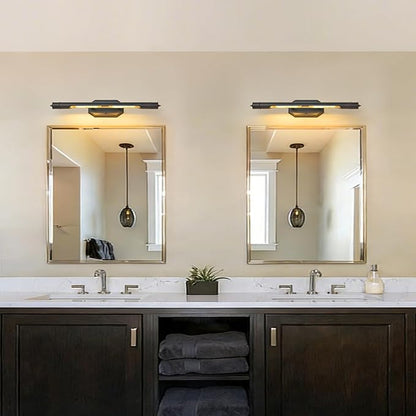 Black Vintage Picture Light Hardwired - 28 In Art Deco Lights Over Mirror Portrait Pictures Frame,Wall Sconce Lighting Fixture for Museum Bathroom Vanity Gallery Artwork Library Cuadros Painting Above