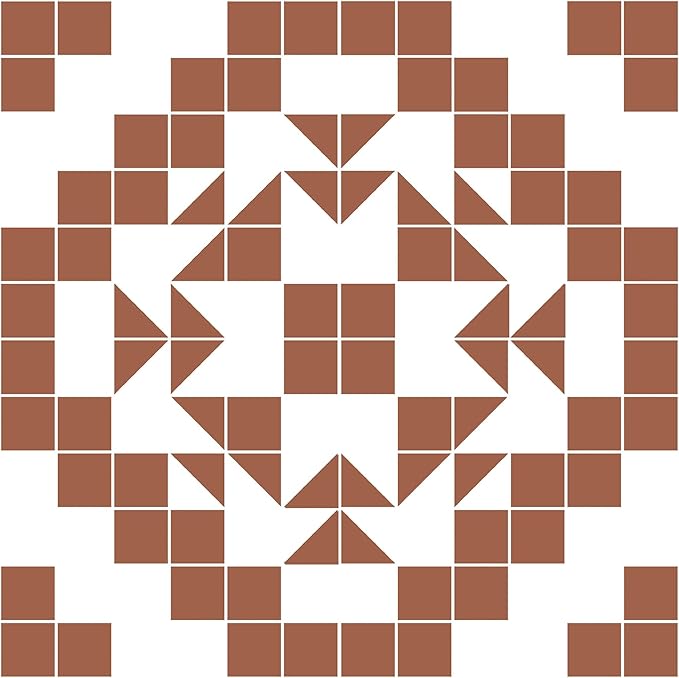 FloorPops 12-in by 12-in Terracotta Matias Peel & Stick Floor Tiles, FP4946