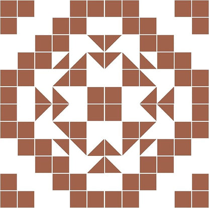 FloorPops 12-in by 12-in Terracotta Matias Peel & Stick Floor Tiles, FP4946