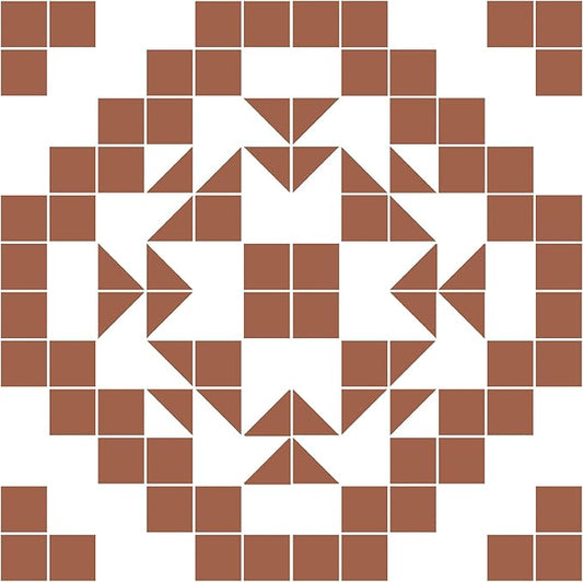 FloorPops 12-in by 12-in Terracotta Matias Peel & Stick Floor Tiles, FP4946