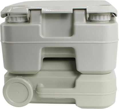 SEAFLO Premium Camping Portable Toilet - 5.8 Gallon Waste 3.43 Gall Fresh Tank (100 Flushes), 440 lbs Max Weight, Level Indicator, Sealed Waste Tank for RV, Boat, Elderly, Off-Grid, 4-Year Warranty