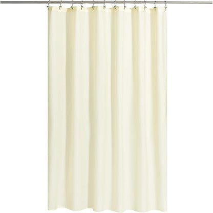 N&Y HOME Fabric Shower Curtain or Liner with Magnets - Cream Shower Curtain for Bathroom with Hotel Quality, Machine Washable - Sand, 72x72