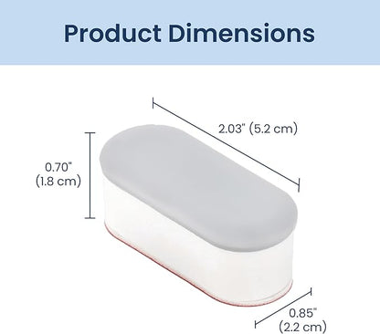 Luxe Bidet 4 Piece Universal Non-Slip Toilet Seat Bumpers with Strong Adhesive