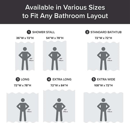 Madison Park Arbor Waffle Stall Shower Curtain, 36 x 72, Black Solid | Adds Privacy, Machine Washable, Farmhouse, OEKO-TEX Certified Bathroom Curtain, 3M Scotchgard Moisture Management