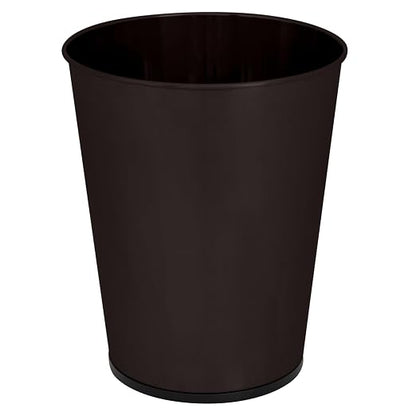 Bath Bliss 5 Liter Small Wastebasket | Round Open Top | Trash Can | Bathroom | Bedroom | Kitchen | Office | Dorm | Disposal Waste Bin | Garbage | Oil Rubbed Bronze