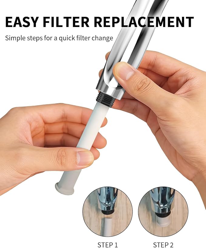 Magnetic Shower Head with Handheld - 10 Spray Modes High Pressure Filtered Showerhead, Detachable Magnetic Mount, Built-in WaterFilter, Extra Cleaning Nozzle, Chrome